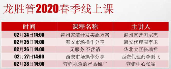 ?“疫”起，學習！ 龍勝管2020年春季線上課開課啦~